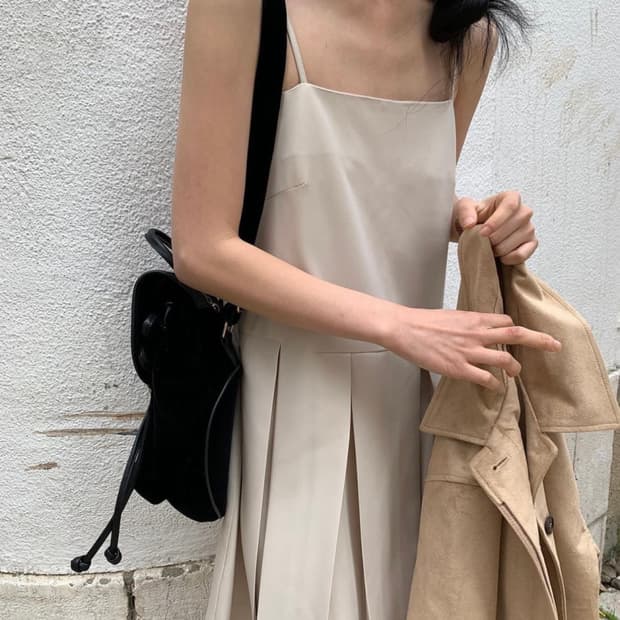 오버테이크 미들 스프링 원피스