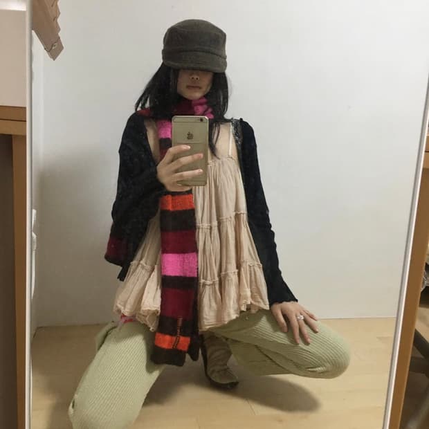 직수입 빈티지 프릴 탑