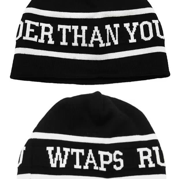 WTAPS 더블탭스 ruder than you 비니