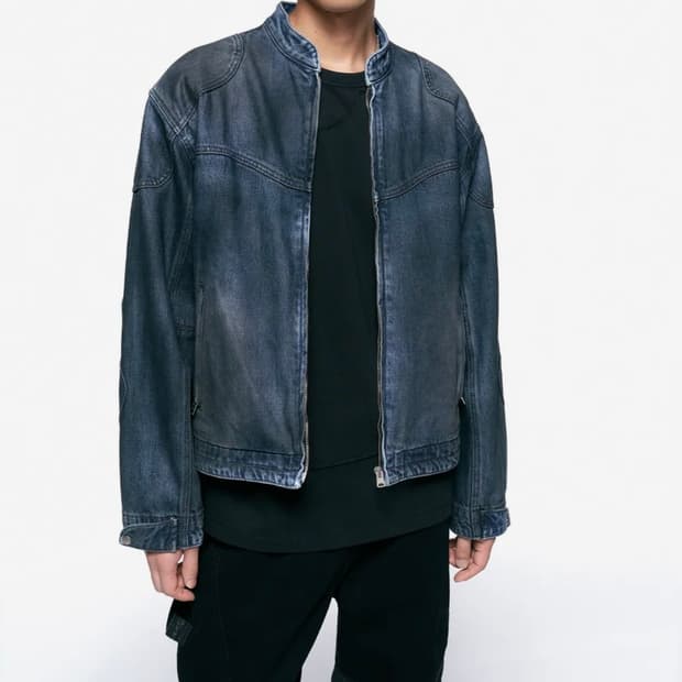 INSILENCE Denim Rider Jacket L