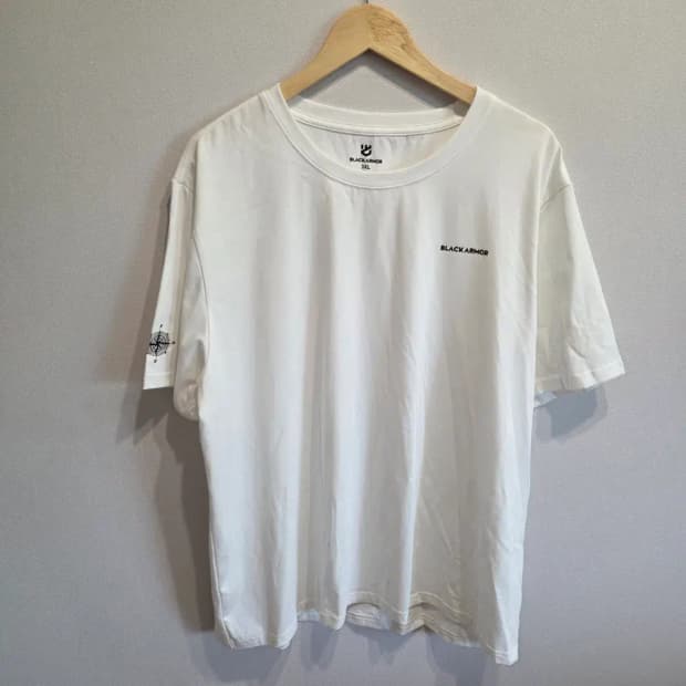 블랙아머 흰색 반팔 티셔츠 3XL