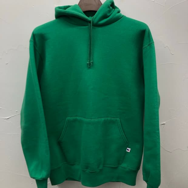 90s 러셀 USA 후드 켈리그린