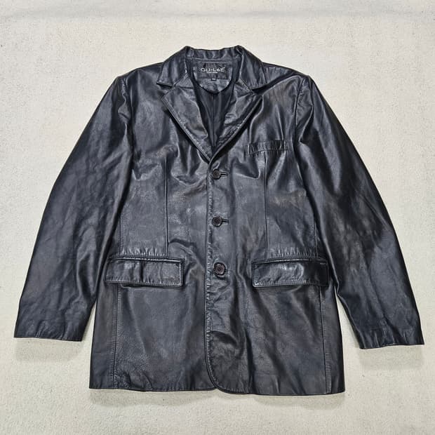 빈티지 레더 블레이저 100