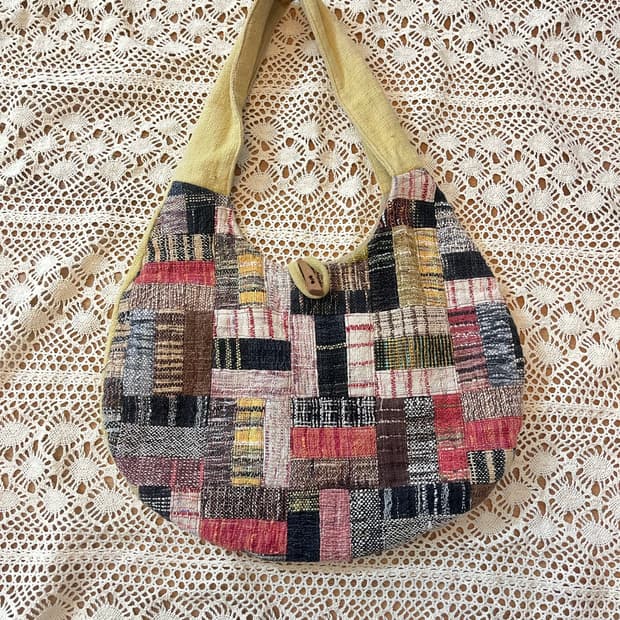빈티지 모리걸 패치워크 숄더백 토트백