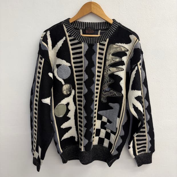 JPN 산타페 y2k 빈티지 니트 블랙(03)