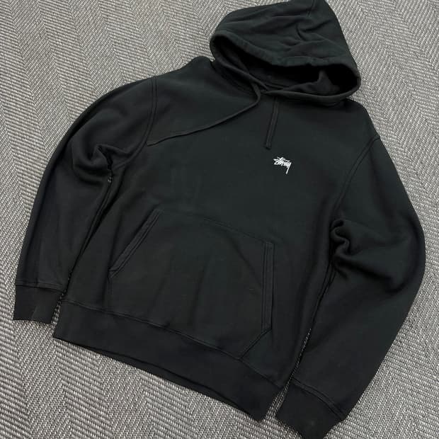 스투시 후드티 블랙