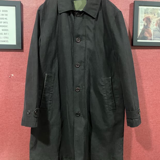 헨리코튼 남성 블랙 코트 95