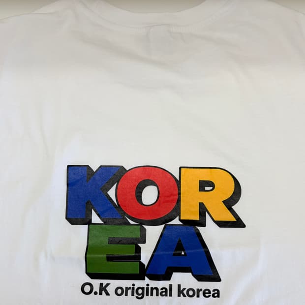 빈티지 컬러 반팔티(새제품)
