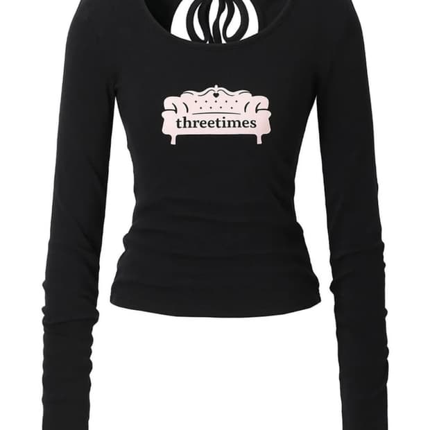 Threetimes Pink sofa tee