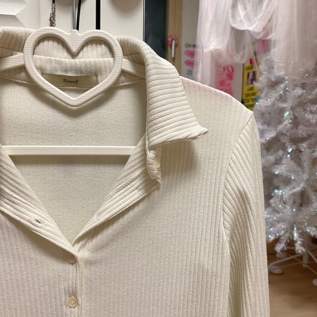 보세 골지니트셔츠