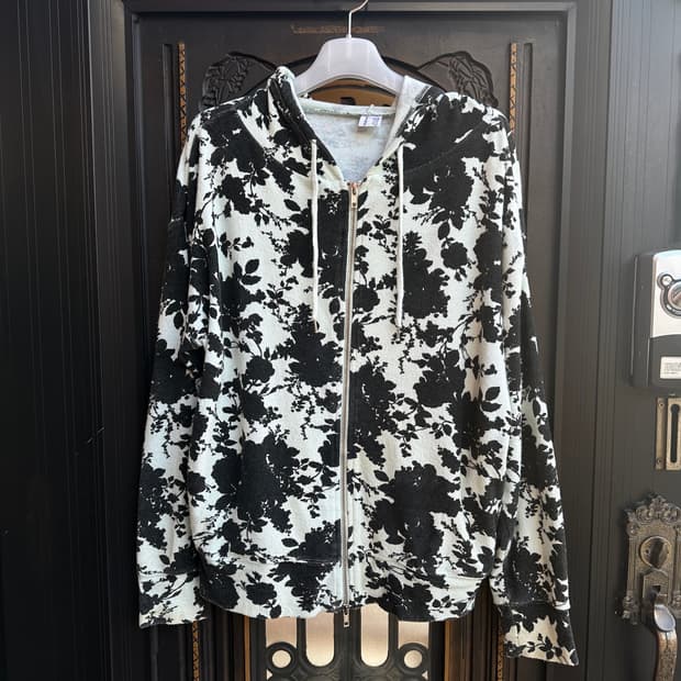 murua flower hood zip-up