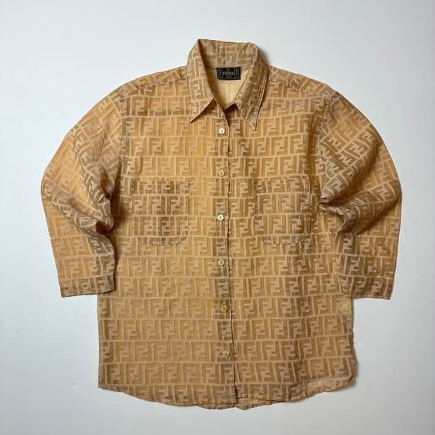 펜디 FENDI 90's 주키노 모노그램 7부 셔츠 PN8788