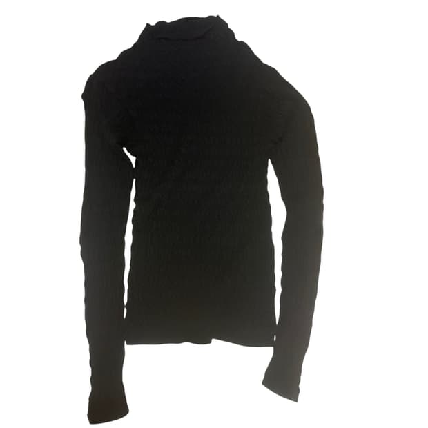 Uniqlo U Mock Neck Shirred Knit Sweater