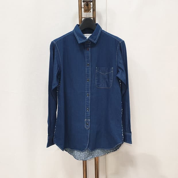 유니클로 X 이네스 드라 프레상쥬 코튼 패턴 긴팔 셔츠 m