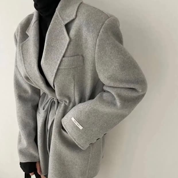 오브더나인 울90 핸드메이드 코트