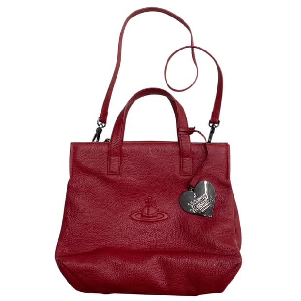 비비안웨스트우드 orb 레드레더백 2way