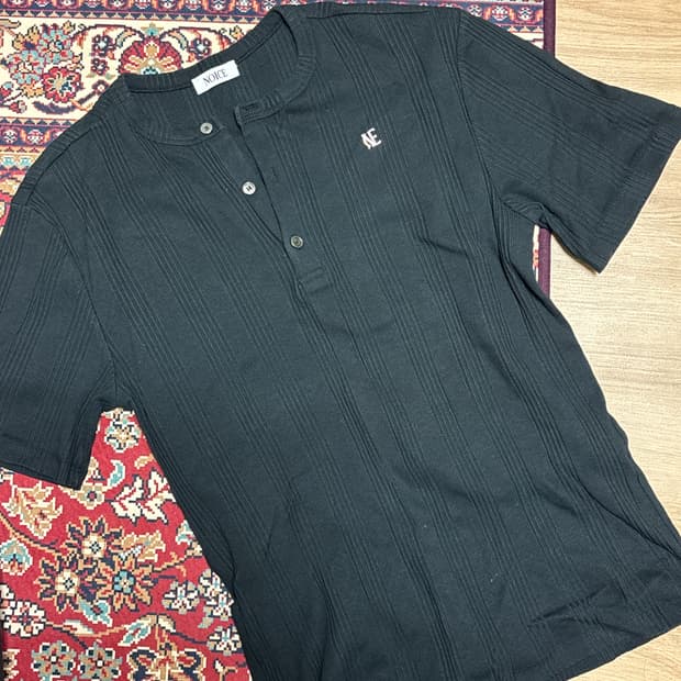 노이스 코튼 립 헨리넥 m