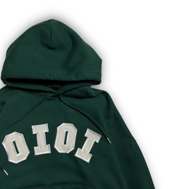 오아이오아이 빅로고 그린 후드티