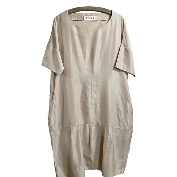 MARNI silk slub dress