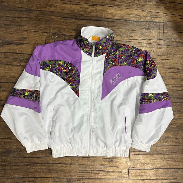 로베르타 90s 패턴 윈드브레이커 실측 L