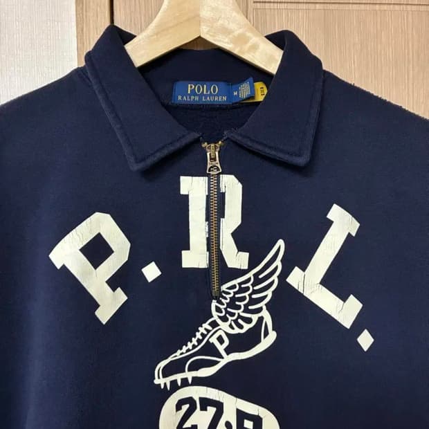 [M]폴로 랄프로렌 런클럽 하프집업 스웻셔츠 네이비