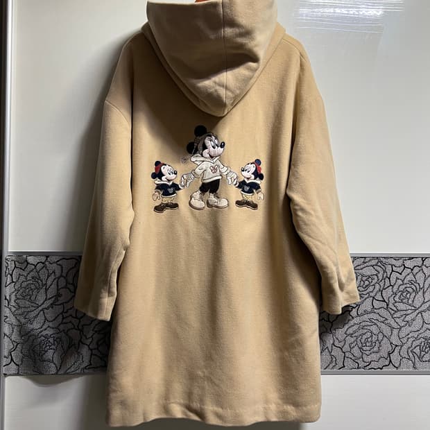 빈티지 90s 미키마우스 베이지 코트