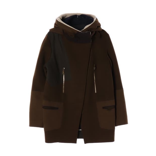 시스템 무스탕 후드 코트