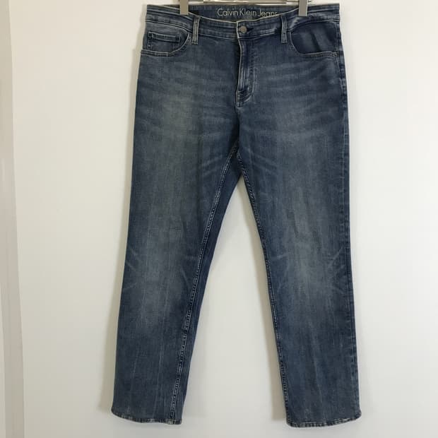 캘빈클라인 CK 가죽탭 청바지 [36x34]