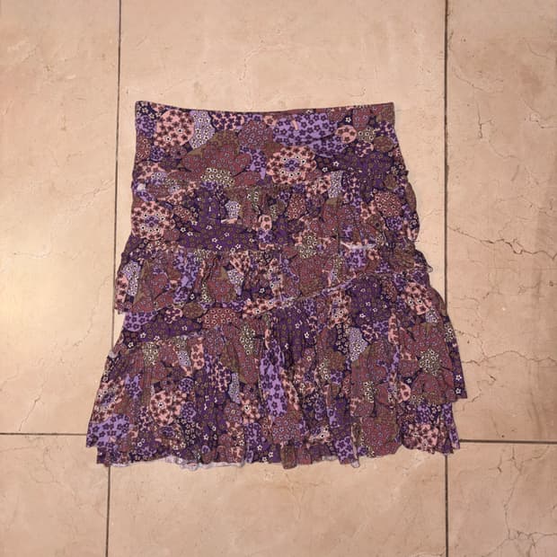 COMPAGNIA ITALIANA 보헤미안무드 꽃무늬 프릴 스커트