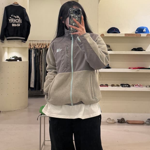 노스페이스 나일론 하이브리드 플리스 자켓 U1073