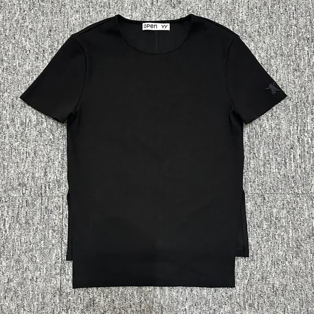 Open yy 오픈와이와이 사이드 반팔티셔츠 Ribbed