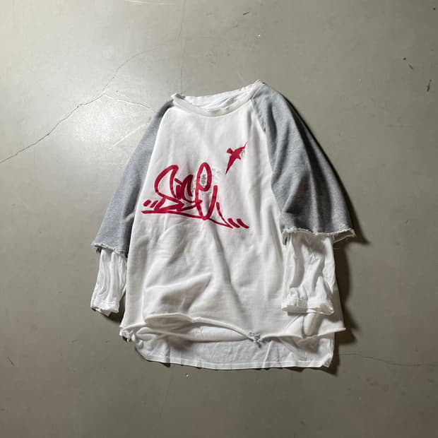 Sise Layered Graphic T-shirt Set 