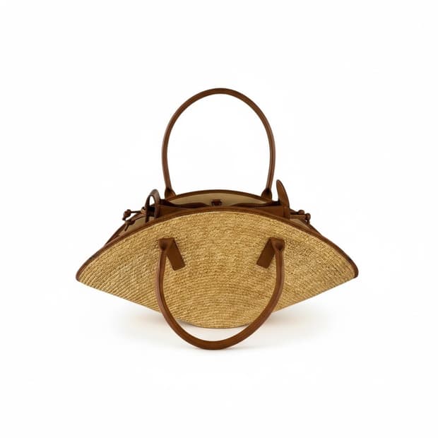 르슈아 드 주이 라피아 토트백