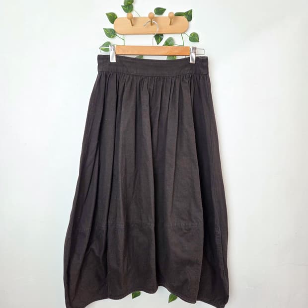 초코브라운 호박 롱스커트