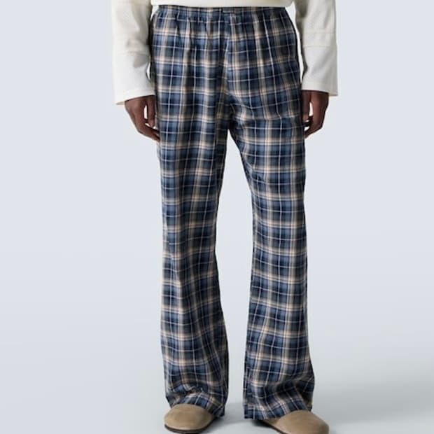 [S,L]이알엘 ERL 25fw BLUE PLAID 체크 팬츠