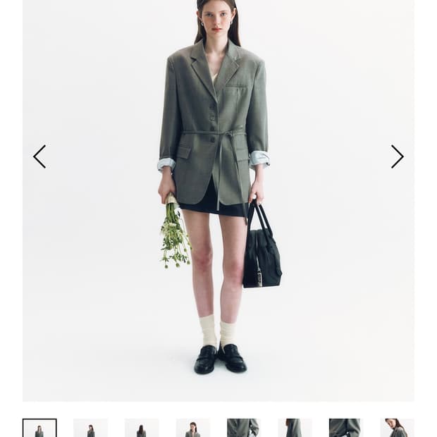 Noirnine Tailored Wool Jacket & Skirt