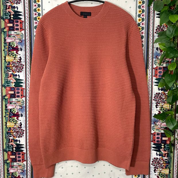 코스 코튼 니트 살몬 핑크