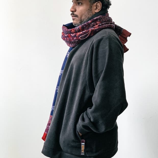 kapital reverse fleece BIG crew sweats