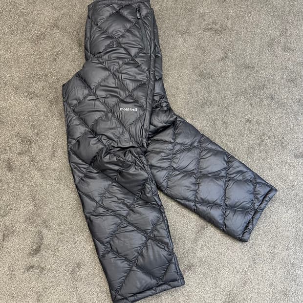  몽벨(Montbell) 슈페리어 다운 팬츠 블랙 L 사이즈