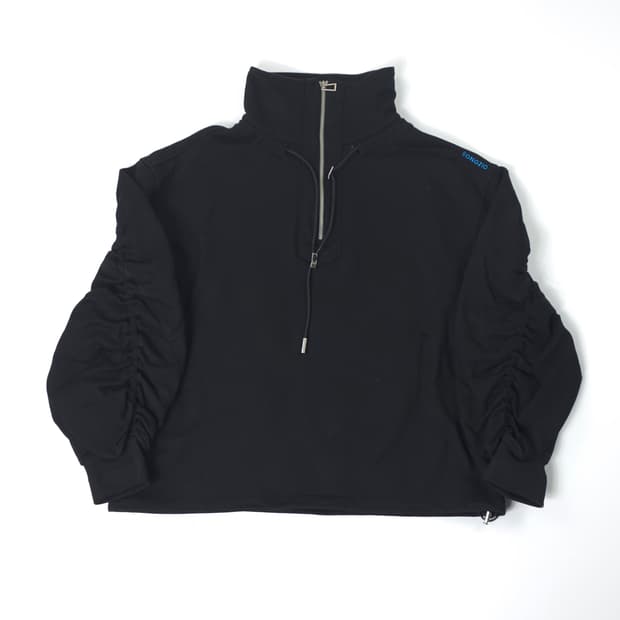 송지오 나르시스 코튼 하프집업 스웻셔츠 블랙 (M-L)