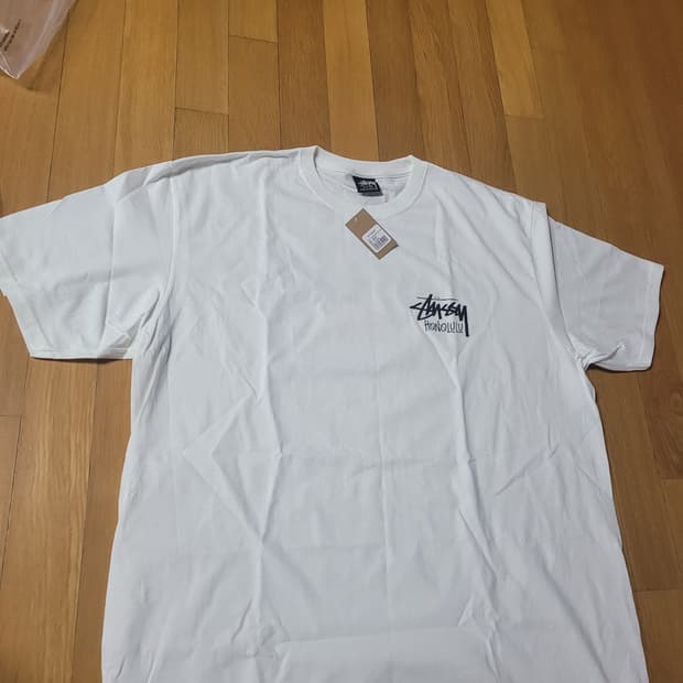 스투시 스탁 호놀룰루 티셔츠 화이트