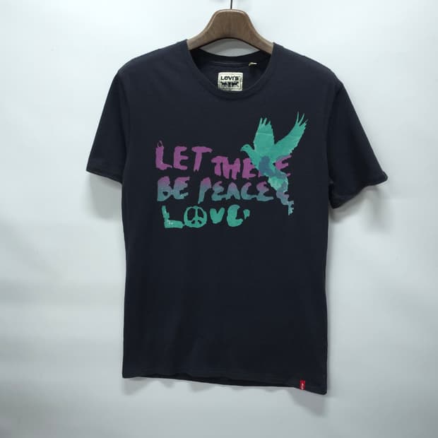 리바이스 러브 피스나염 워싱 반팔 ( 100~105 )