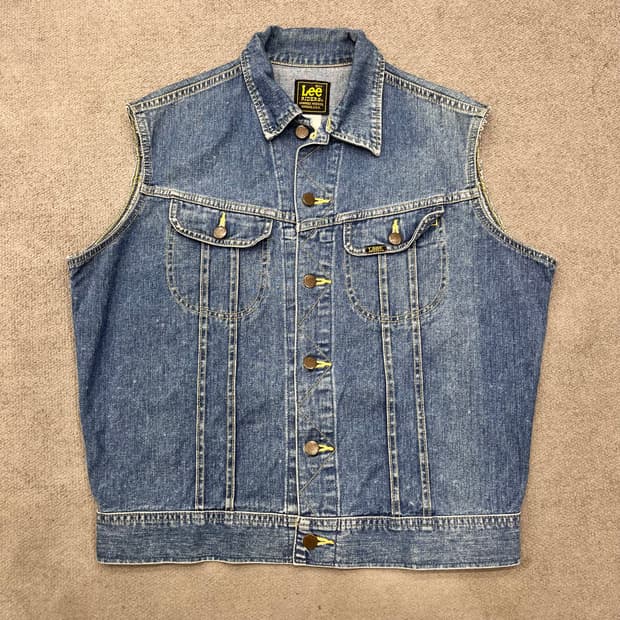 L LEE 90s 0411 데님 조끼 베스트 자켓