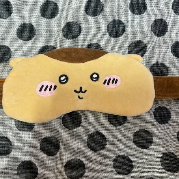 [미사용] 치이카와 쿠리만쥬 수면안대 먼작귀 굿즈