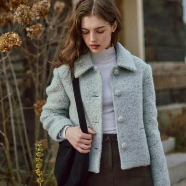 패브릭컬러지 Alpaca-Blend Stan Jacket