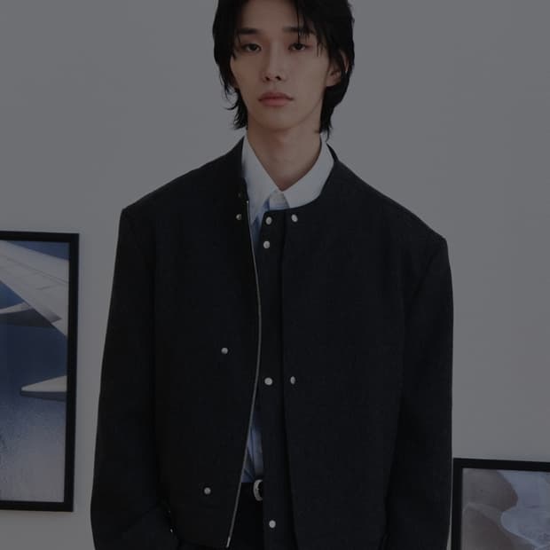 웨이비니스 레이서 자켓 차콜1
