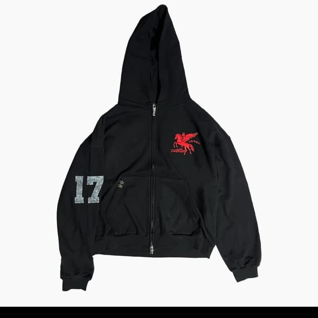 파코서플라이 폴링 엔젤 후드집업 블랙 미시착 새제품 