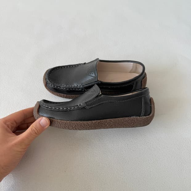 [230]Pre owned 레더 모카슈즈