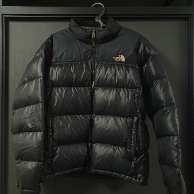 노스페이스 눕시 구스패딩 90사이즈 95-100실사이즈 팝니다