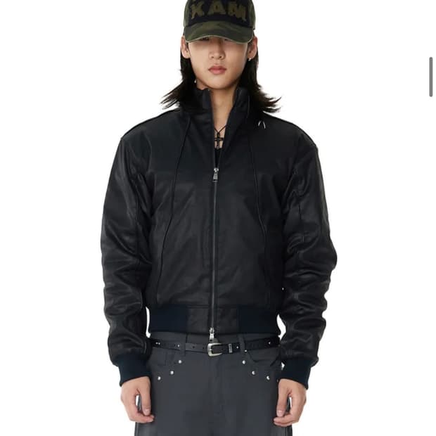 구합니다!!!)아캄 파이핑 레더 자켓 2번 사이즈